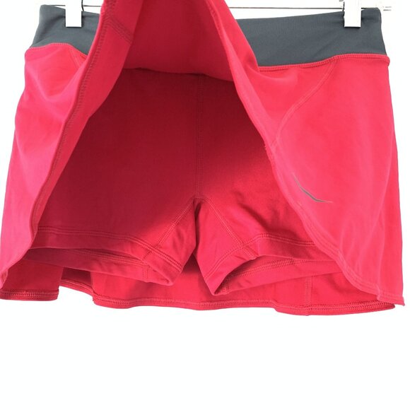 Set of 2 Nike Dri-Fit Pink Gray Athletic Tennis Skort Built-In Shorts Size M - Picture 3 of 10